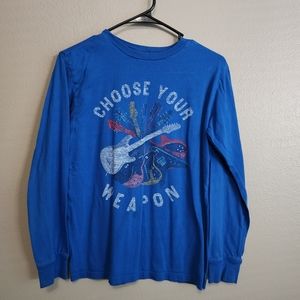 Blue Guitar Graphic Longsleeve